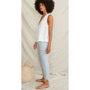 Marine Layer Allison Pants Blue and White Stripes Size Large